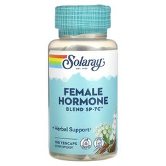 Гормональный баланс женщины, Female Hormone Blend SP-7C, Solaray, 100 капсул - фото