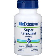 Супер карнозин, Super Carnosine, Life Extension, 500 мг, 60 вегетарианских капсул - фото