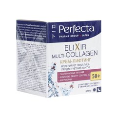Крем-лифтинг, Pharma Group Japan Elixir Multi-collagen 50+, Perfecta, 50 мл - фото