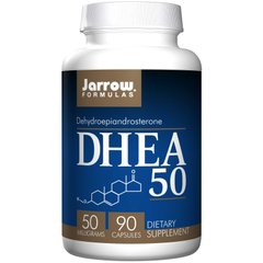Дегидроэпиандростерон, DHEA 50, Jarrow Formulas, 50 мг, 90 капсул - фото