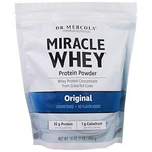 Сывороточный протеин, Miracle Whey Protein, Dr. Mercola, порошок, 454 г - фото