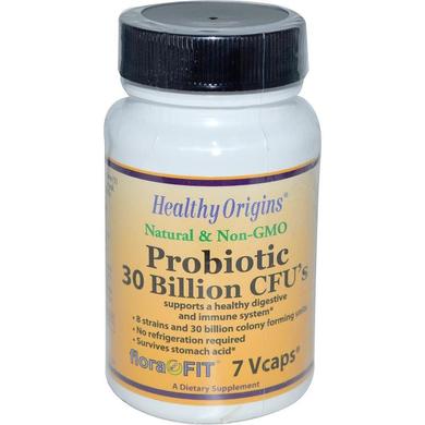 Пробиотики, Probiotic, Healthy Origins, 30 млрд. КОЕ, 7 капсул - фото