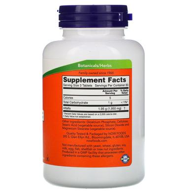 Альфальфа, Alfalfa, Now Foods, 650 мг, 250 таблеток - фото