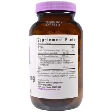 Вітамін С буферізірованний, Buffered Vitamin C, Bluebonnet Nutritions, 500 мг, 180 капсул - фото
