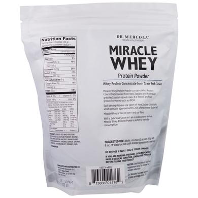 Сывороточный протеин, Miracle Whey Protein, Dr. Mercola, порошок, 454 г - фото