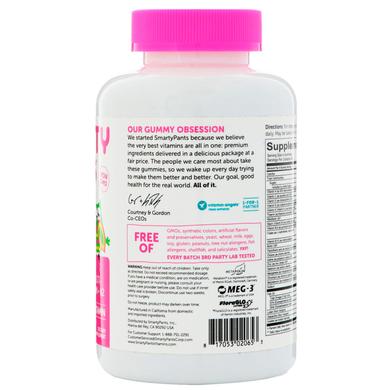 Мультивитамины + Омега-3, для девочек-подростков, Teen Girl Complete, SmartyPants, фруктово-ягодный вкус, 120 жевательных таблеток - фото