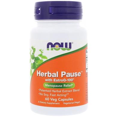 Допомога при менопаузі, Herbal Pause, Now Foods, 60 капсул - фото