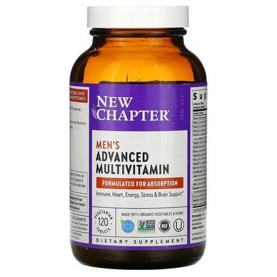 Щоденні вітаміни для чоловіків, Every Man Multivitamin, New Chapter, 120 таблеток - фото
