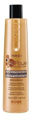 Кератиновий шампунь для сухих і пошкоджених волосся, Ki-Power, Echosline, 350 мл - фото