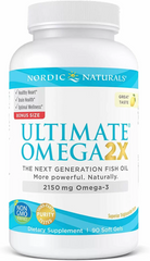 Омега 2X, Ultimate Omega 2X, Nordic Naturals, 2150 мг, 90 капсул - фото