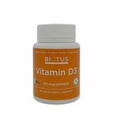 Витамин Д3, Vitamin D3, Biotus, 5000 МЕ, 60 капсул, фото