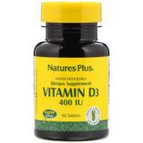 Витамин Д, Vitamin D, Nature's Plus, 400 МЕ, 90 таблеток, фото