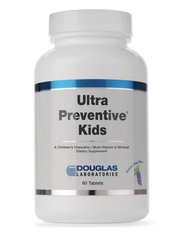 Мультивитамины для детей, Ultra Preventive Kids, Douglas Laboratories, вкус виноград, 60 таблеток - фото
