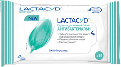 Серветки для інтимної гігієни "Антибактеріальні", Lactacyd, 15 шт - фото