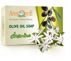 Натуральное оливковое мыло с Жасмином, Aphrodite, 100 г - фото