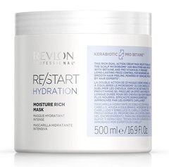 Маска для увлажнения волос, Restart Hydration Moisture Rich Mask, Revlon Professional, 500 мл - фото