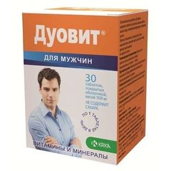Дуовит для мужчин, Krka, 30 таблеток - фото