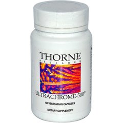 Хром - 500, UltraChrome-500, Thorne Research, 60 капсул - фото