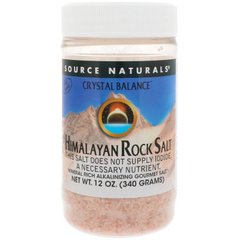 Гималайская соль, каменная, Himalayan Rock Salt, Source Naturals, молотая, 340 г - фото