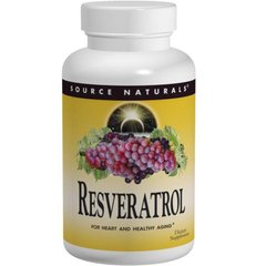 Ресвератрол (Resveratrol), Source Naturals, 60 таблеток - фото