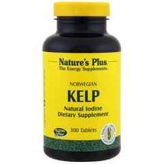 Ламинария, Kelp, Nature's Plus, исландская, 300 таблеток - фото