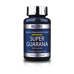 Предтренировочный комплекс, Super Guarana with calcium, Scitec Nutrition , 100 таблеток - фото