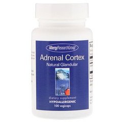 Підтримка надниркових залоз, Adrenal Cortex, Allergy Research Group, 100 вегетаріанських капсул - фото