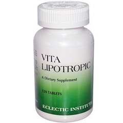 Підтримка печінки (гепатоз), Vita Lipotropic, Eclectic Institute, 120 таблеток - фото