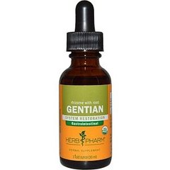 Горечавка, корень, Gentian, Herb Pharm, органик, 30 мл - фото