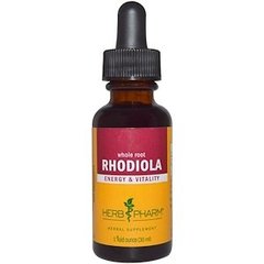 Родиола розовая, экстракт корня, Rhodiola, Herb Pharm, органик, 30 мл - фото