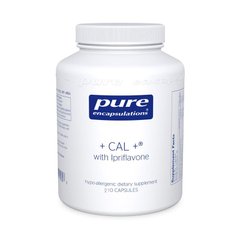 Вітаміни при остеопорозі +CAL+ Ipriflavone, Pure Encapsulations, 210 капсул - фото
