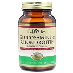 Глюкозамін + хондроїтин, Glucosamine & Chondroitin Complex Formula, LifeTime Vitamins, 60 капсул - фото