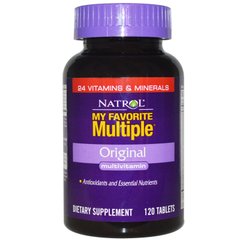 Мультивітаміни (оригінал), Multivitamin, Natrol, 120 таблеток - фото
