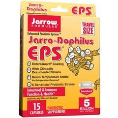Пробіотики (дофилус), Jarro-Dophilus EPS, Jarrow Formulas, 15 капсул - фото