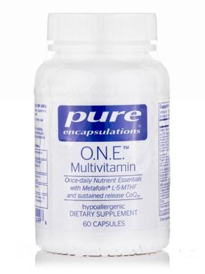Мультивітаміни, ONE Multivitamin, Pure Encapsulations, 60 капсул - фото