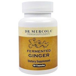 Корень имбиря ферментированный, Ginger, Dr. Mercola, 60 капсул - фото