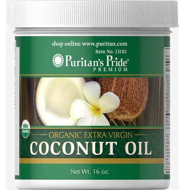 Органічна екстра вірджін кокосова олія, Organic Extra Virgin Coconut Oil, Puritan's Pride, 473 мл - фото
