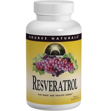 Ресвератрол (Resveratrol), Source Naturals, 60 таблеток - фото