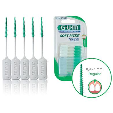 Набір зубних щіток з фторидом SoftPicks, Gum, стандартна 40 шт - фото