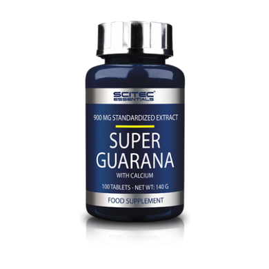 Предтренировочний комплекс, Super Guarana with calcium, Scitec Nutrition , 100 таблеток - фото