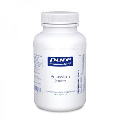 Калій (цитрат), Potassium (citrate), Pure Encapsulations, 180 капсул - фото
