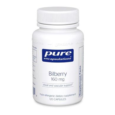 Экстракт Черники, Bilberry, Pure Encapsulations, 160 мг, 120 капсул - фото