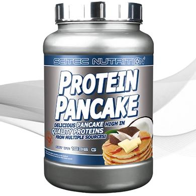 Протеиновые панкейки, Protein Pancake, Scitec Nutrition, вкус белый шоколад-кокос, 1036 г - фото