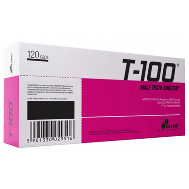 Бустер тестостерону, T-100 Mega, Olimp, 120 капсул - фото