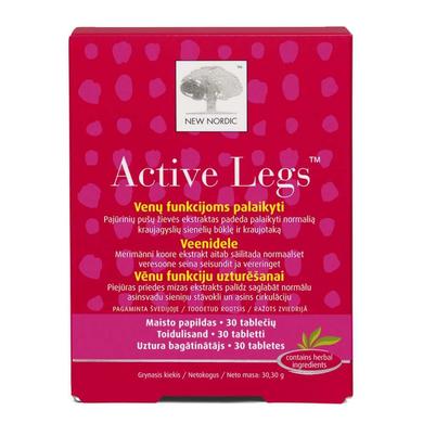 Засіб при варикозі вен, Active Legs, New Nordic, 30 таблеток - фото