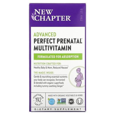 Вітаміни для вагітних, Prenatal Multivitamin, New Chapter, 192 таблетки - фото