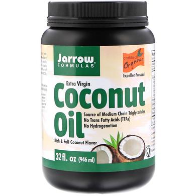 Кокосове масло, Coconut Oil, Jarrow Formulas, органічне, 946 г - фото