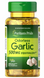 Чеснок, Odorless Garlic, Puritan's Pride, без запаха, 500 мг, 250 гелевых капсул ​, фото – 1