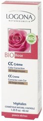 Био-Крем для сухой кожи Color Correction (CC), Роза №02, Бежевый, Logona , 40 мл - фото