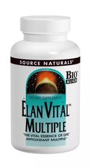 Мультивитамины, Elan Vital, Source Naturals, 60 таблеток - фото